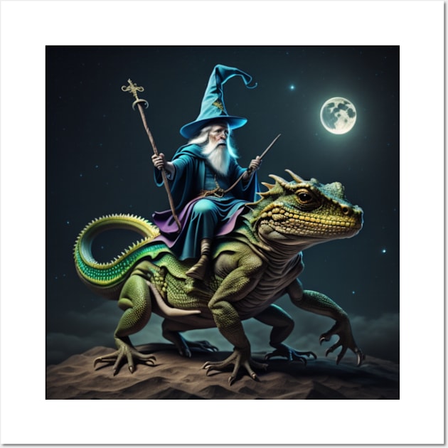 Wizard Lizard Wall Art by J. Bisnett 